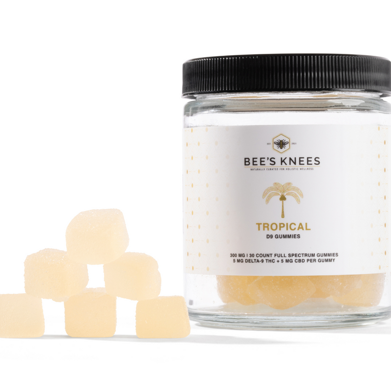 Bee’s Knees Wellness 1:1 D9 CBD Tropical Gummies