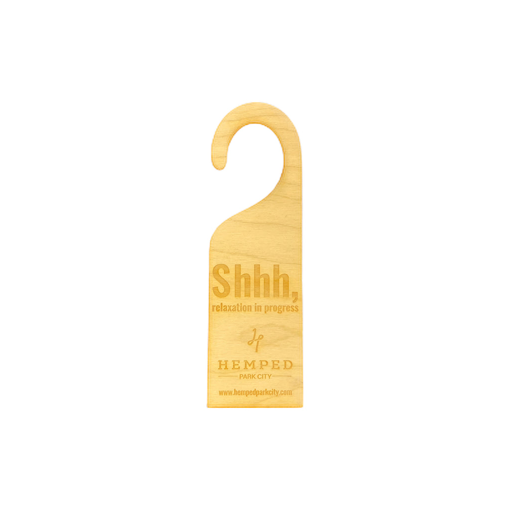 Shhhh, Relaxation In Progress Door Hanger – Verdure Park City